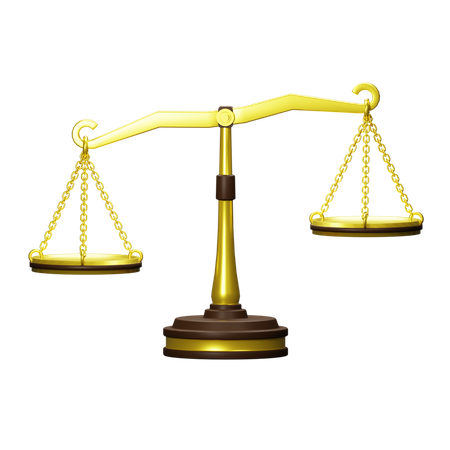 Law Scales  3D Illustration