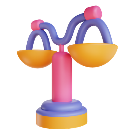 Law Scales 3D Illustration