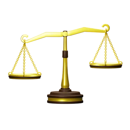 Law Scales  3D Illustration