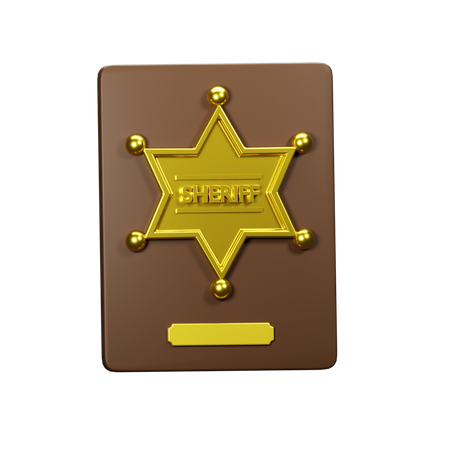 Law Sheriff  3D Icon
