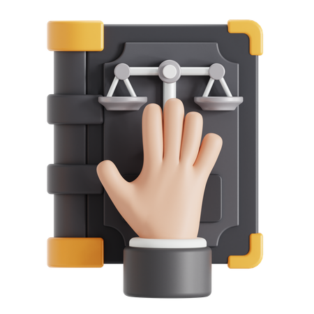 Law Swear  3D Icon