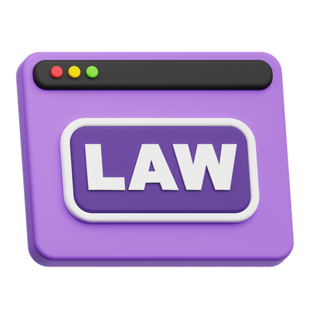 Law Website  3D Icon