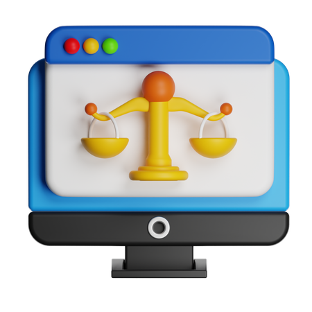 Law Website  3D Icon