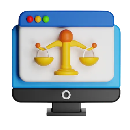 Law Website  3D Icon