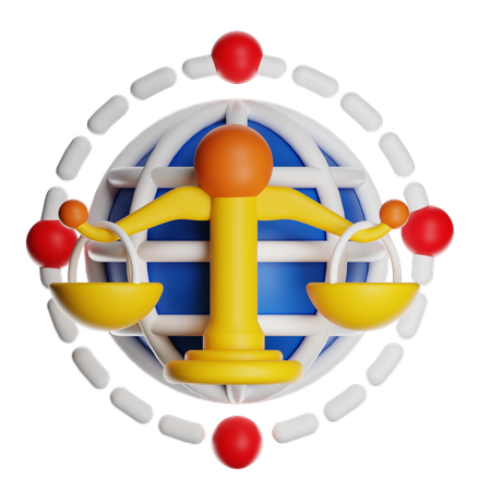 Law Worldwide  3D Icon