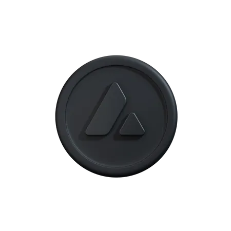 Lawinen-Kryptomünze  3D Icon