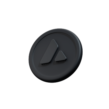 Lawinen-Kryptomünze  3D Icon