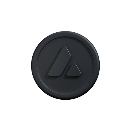 Lawinen-Kryptomünze  3D Icon