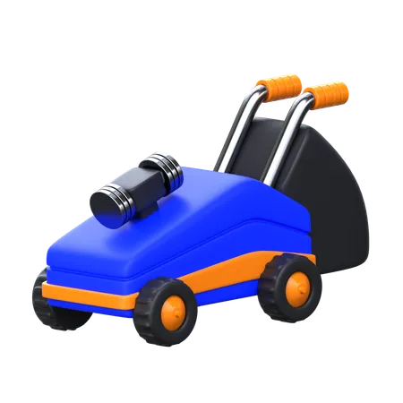 Lawn Mower 3 D Golf Icon 3D Icon