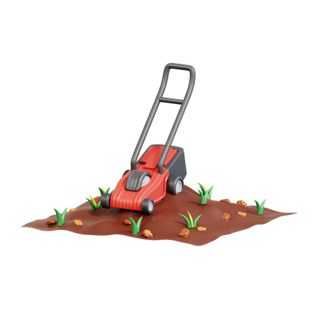 Lawn Mower  3D Icon