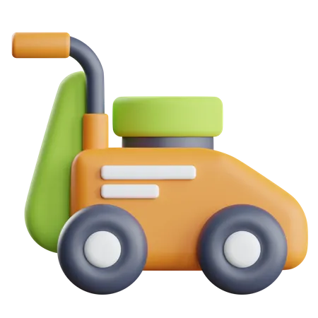 Lawn Mower  3D Illustration