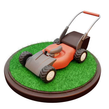 Lawn Mower  3D Illustration