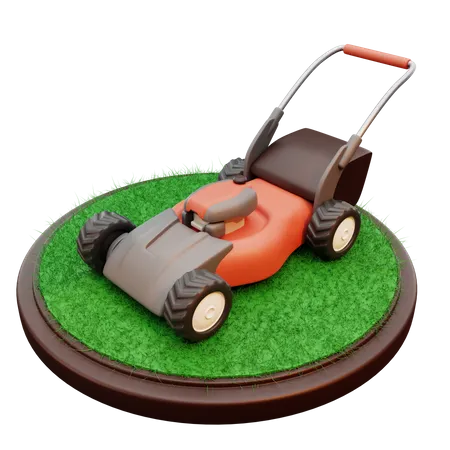 Lawn Mower  3D Illustration