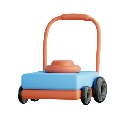 Lawn Mower  3D Illustration