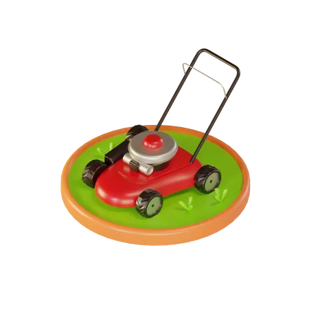 Lawn Mower  3D Illustration