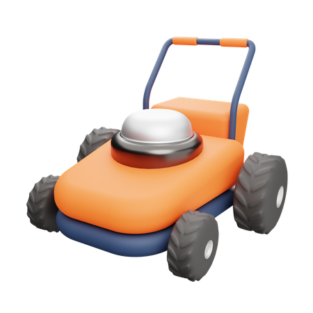 Lawn Mower  3D Illustration