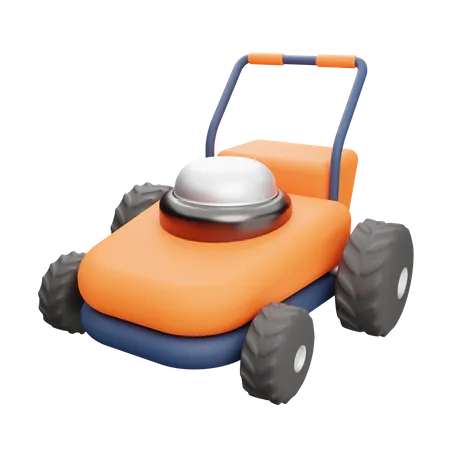 Lawn Mower  3D Illustration