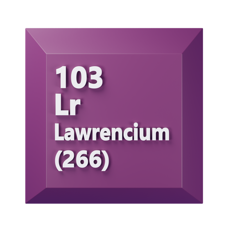 Lawrencium  3D Icon