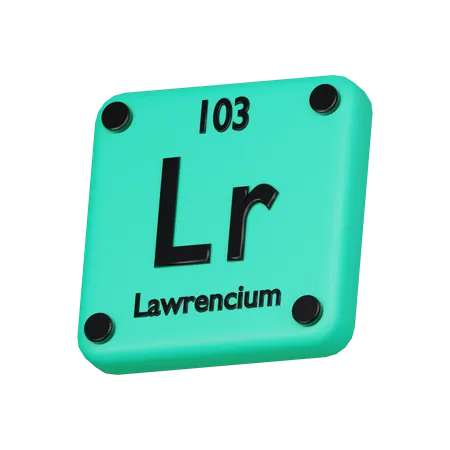 Lawrencium  3D Icon