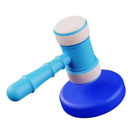 Lawyer Hammer  3D Icon