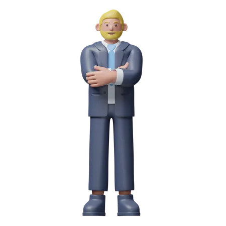 Lawyer Standing Confidently  3D Illustration