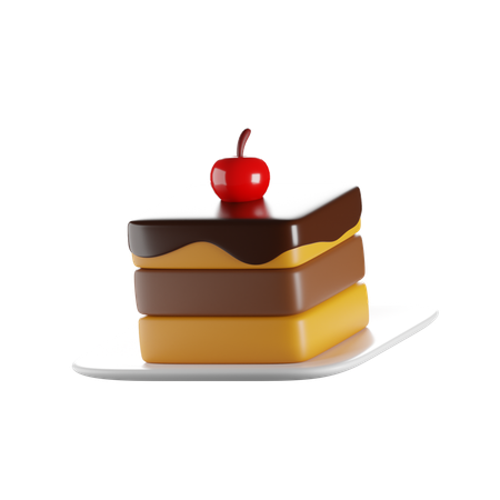 Layer Chocolate Cake  3D Icon