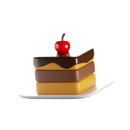 Layer Chocolate Cake  3D Icon