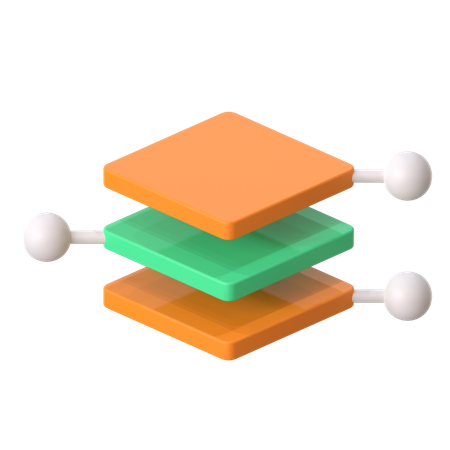 Layer Diagram  3D Icon