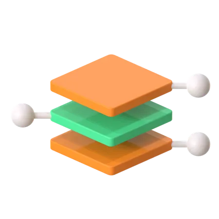 Layer Diagram  3D Icon