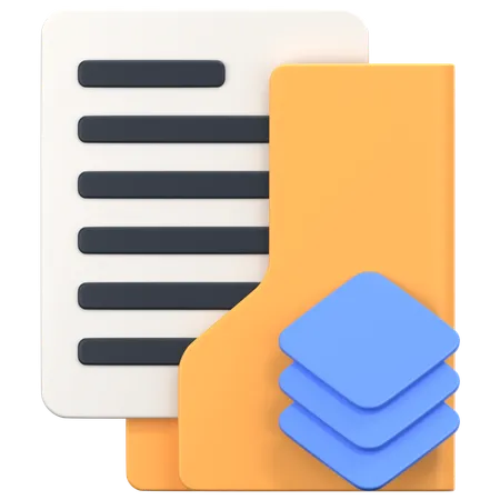 Layer Folder  3D Icon