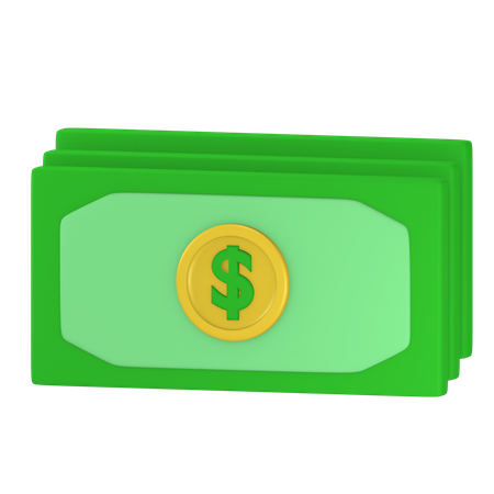 Layer money 3D Illustration