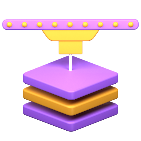 レイヤープリント  3D Icon