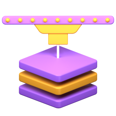 Layer Print  3D Icon