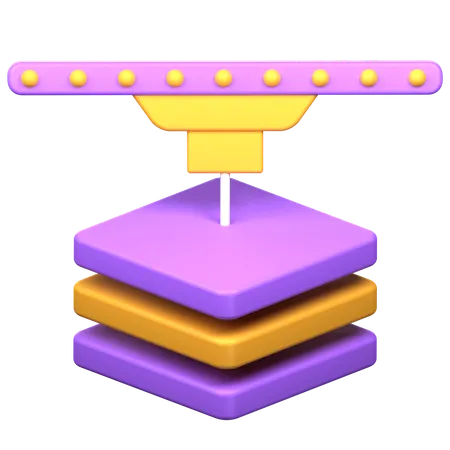 Layer Print  3D Icon