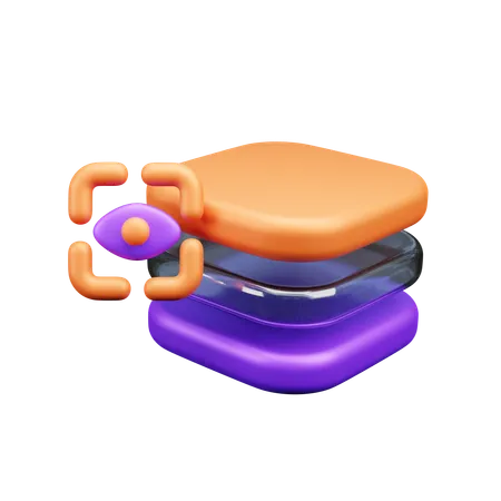 Layer vision  3D Icon