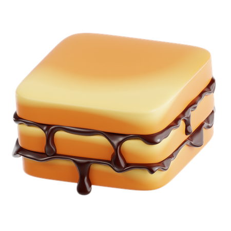 Layered Chocolate Dessert  3D Icon