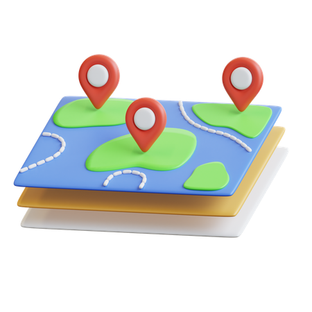 Layered Maps  3D Icon