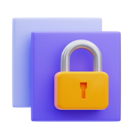 Layered security  3D Icon