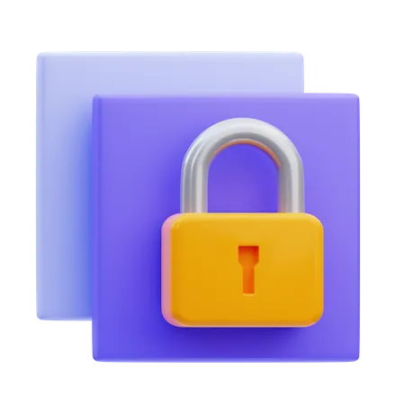 Layered security  3D Icon