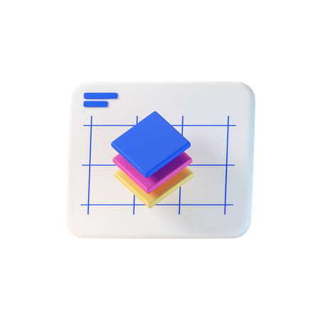 Layers Chart  3D Icon