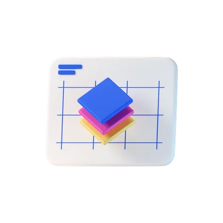 Layers Chart  3D Icon