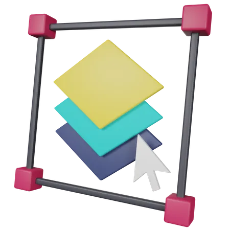 Layers Selection  3D Icon