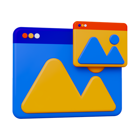 Layout  3D Icon