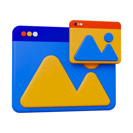 Layout  3D Icon