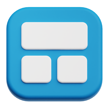 Layout  3D Icon