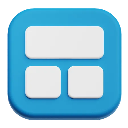 Layout  3D Icon