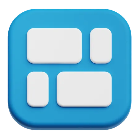 Layout  3D Icon