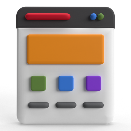 Layout  3D Icon