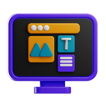 Layout  3D Icon