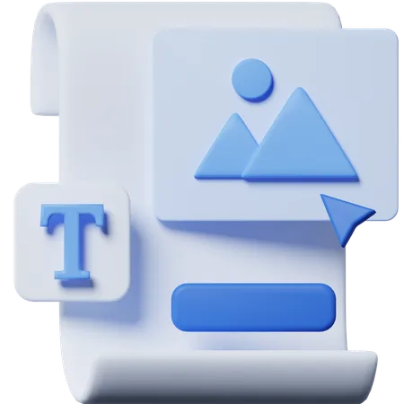 Layout  3D Icon